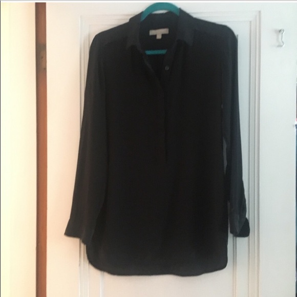 J Crew black silk blouse - Picture 7 of 8